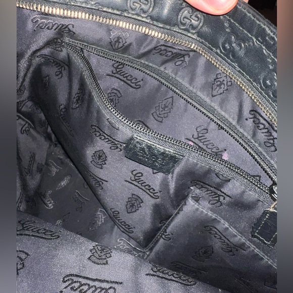 GUCCI LEATHER CROSSBODY MESSENGER BAG - Picture 4 of 7